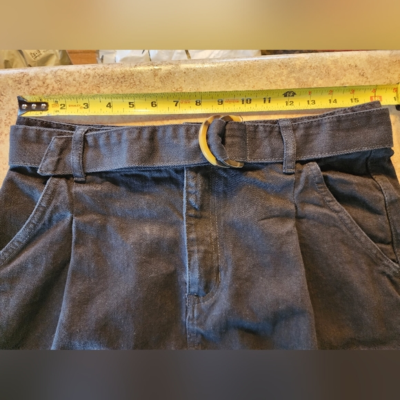 We The Free Women's Jade Belted Black Ash Denim Skirt Size 31 - Picture 8 of 10